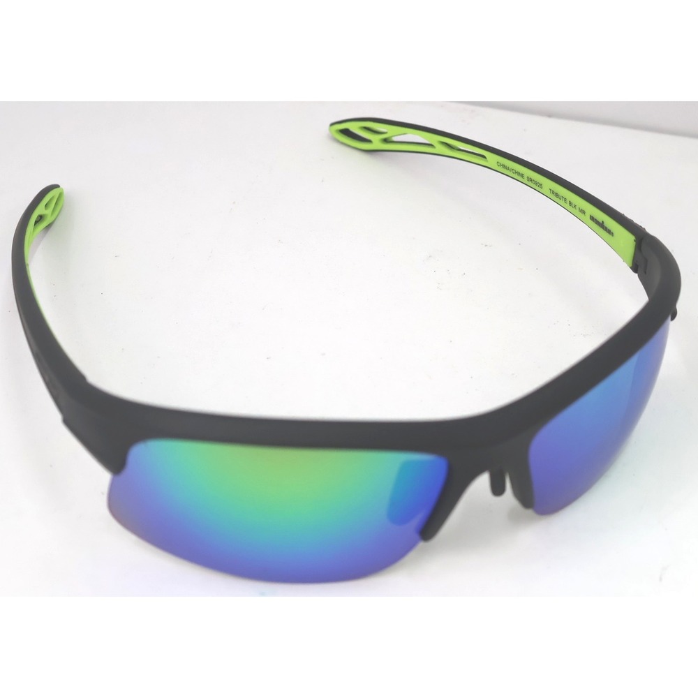 Ironman Sunglasses Unisex OS Black Excellent Tribute BLK MIR Sport Wrap Mirror
